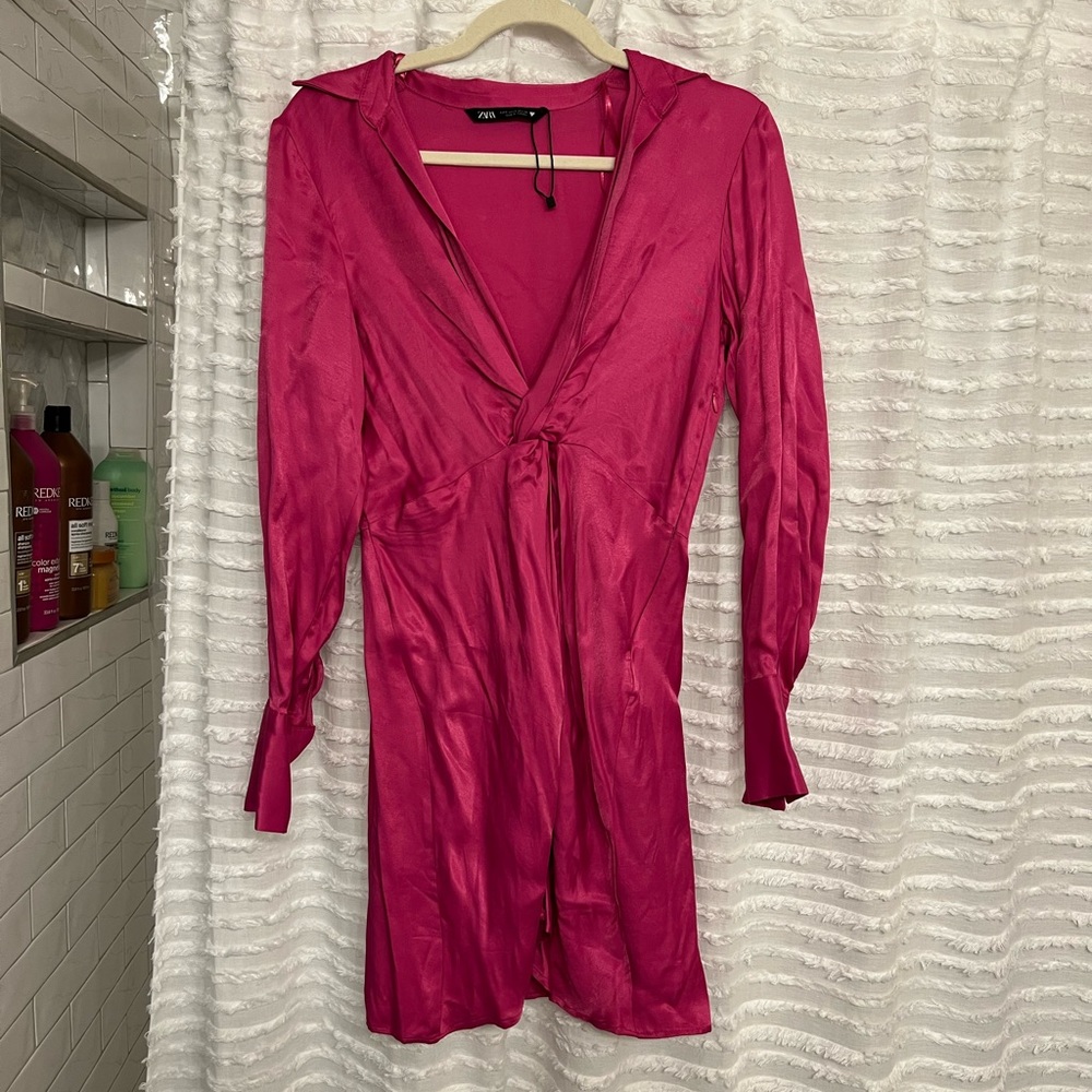 NWOT zara satin mini dress